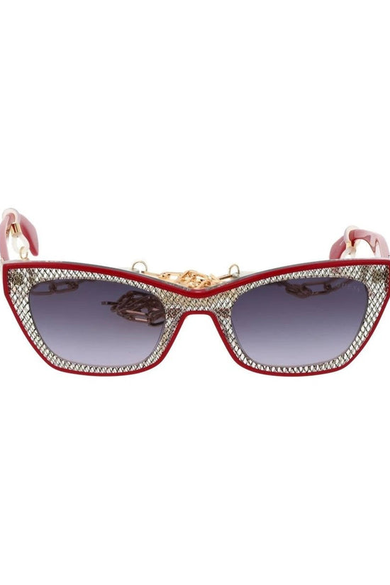Guess Katzenaugen Sonnenbrille Glitzerrahmen Rot | ELORÉ by Guess