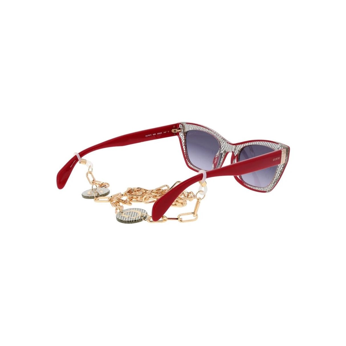 Guess Katzenaugen Sonnenbrille Glitzerrahmen Rot | ELORÉ by Guess