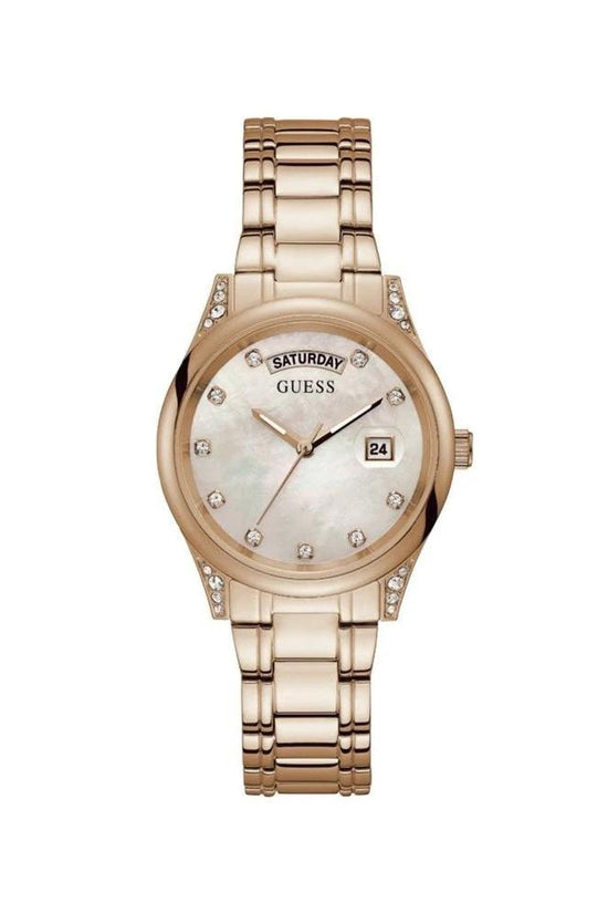 Guess Crystal Calendar Uhr Roségold | ELORÉ by Guess