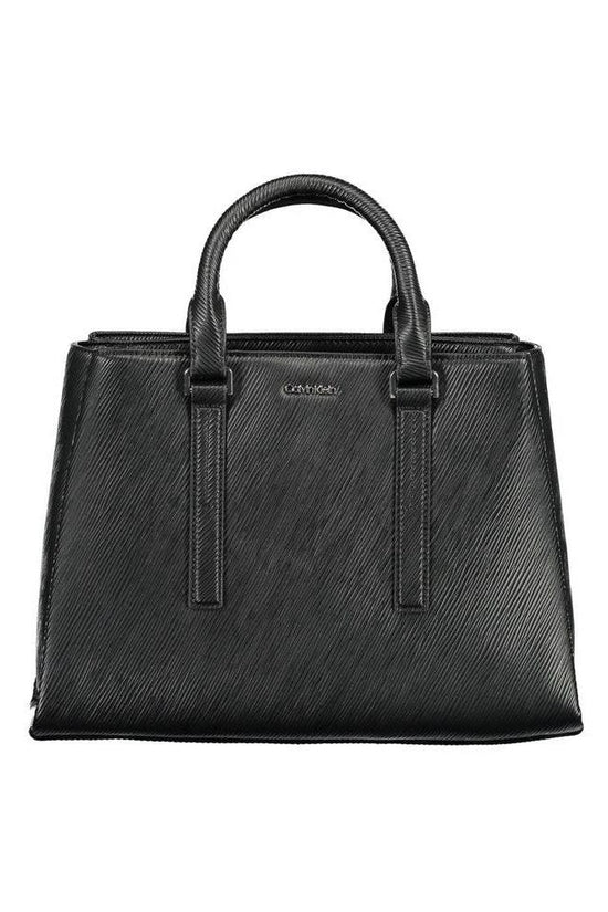 Exquisite Obsidian Leather Atelier Handtasche Schwarz | ELORÉ by Calvin Klein