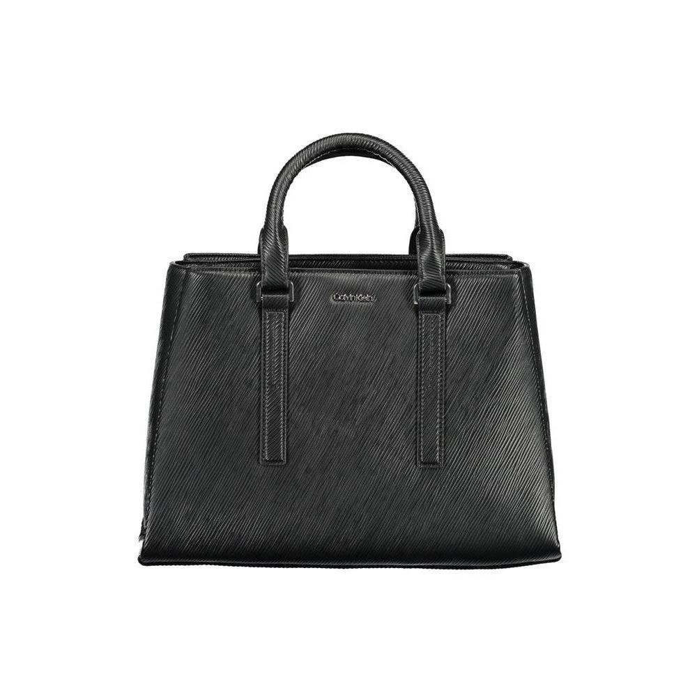 Exquisite Obsidian Leather Atelier Handtasche Schwarz | ELORÉ by Calvin Klein
