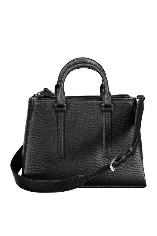 Exquisite Obsidian Leather Atelier Handtasche Schwarz | ELORÉ by Calvin Klein