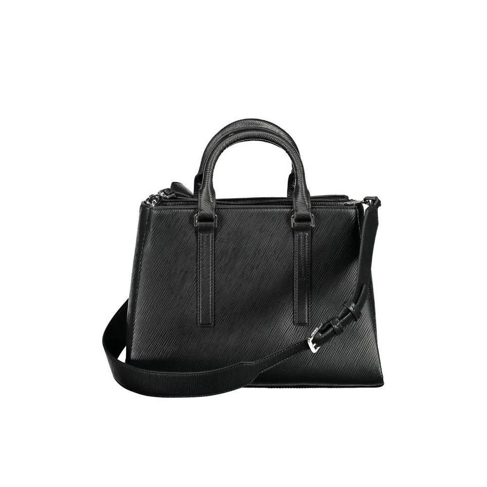 Exquisite Obsidian Leather Atelier Handtasche Schwarz | ELORÉ by Calvin Klein