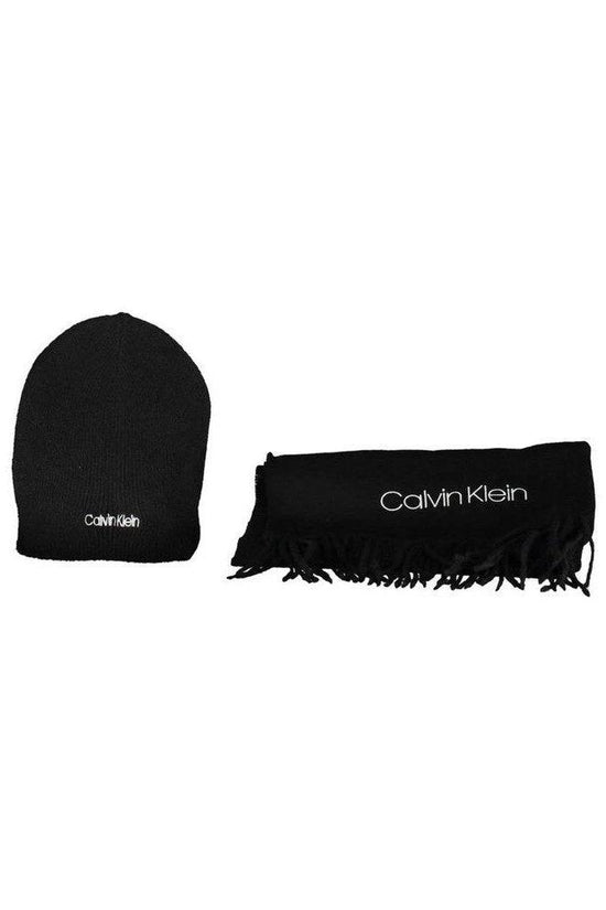 Calvin Klein Emblem Schal Schwarz | ELORÉ by Calvin Klein