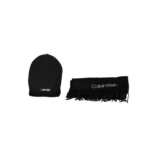 Calvin Klein Emblem Schal Schwarz | ELORÉ by Calvin Klein
