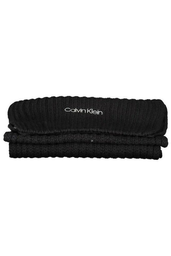 Calvin Klein Schal Rippenstrick Schwarz | ELORÉ by Calvin Klein