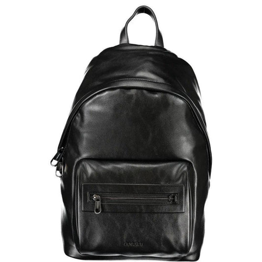 Unbekannt Rucksack Lederoptik Schwarz Mit Laptopfach | ELORÉ by Calvin Klein