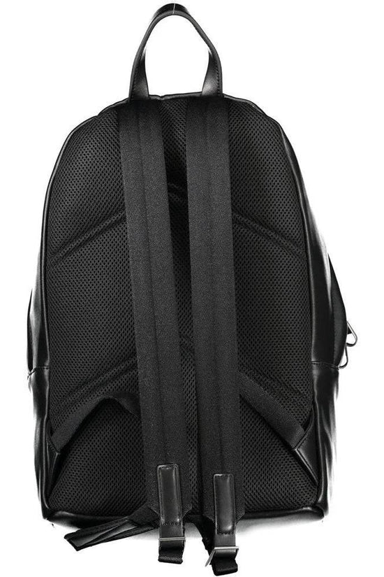 Unbekannt Rucksack Lederoptik Schwarz Mit Laptopfach | ELORÉ by Calvin Klein