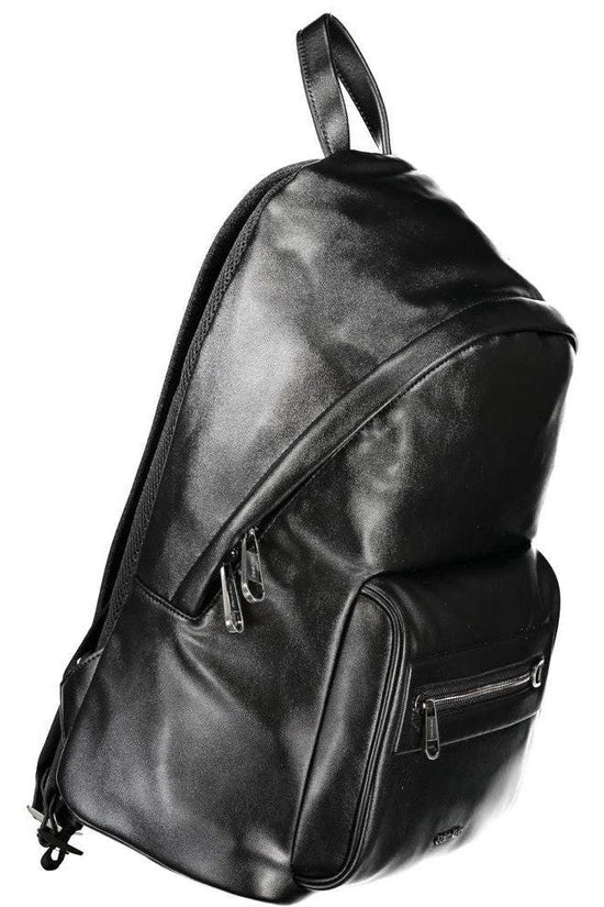 Unbekannt Rucksack Lederoptik Schwarz Mit Laptopfach | ELORÉ by Calvin Klein