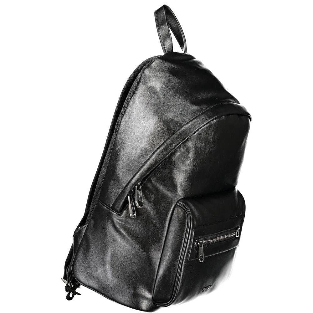 Unbekannt Rucksack Lederoptik Schwarz Mit Laptopfach | ELORÉ by Calvin Klein