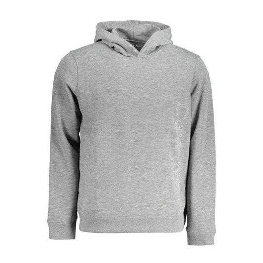 Calvin Klein Hoodie Repeat Logo Grau Meliert | ELORÉ by Calvin Klein