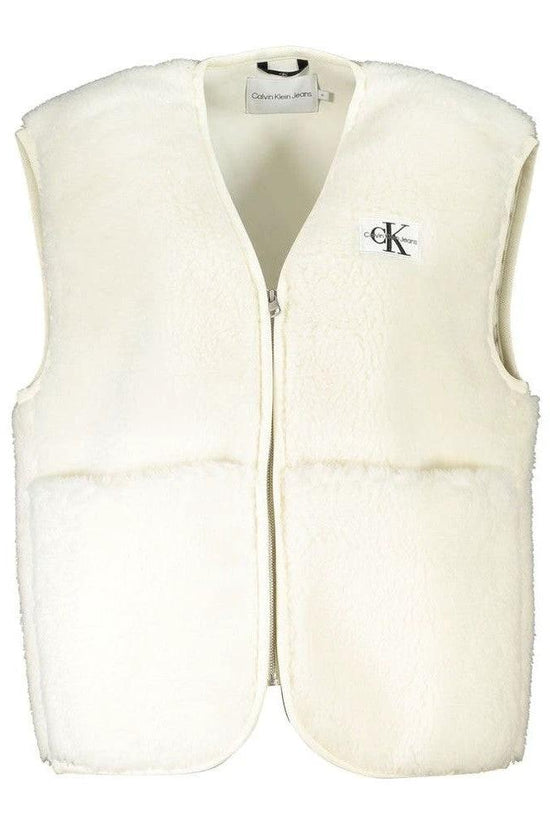 Calvin Klein Jeans Fleece Weste Weiß | ELORÉ by Calvin Klein