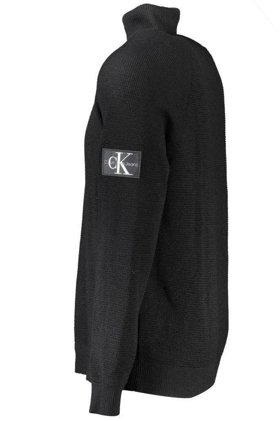 Unbekannte Marke Pullover Langarm Schwarz Meliert | ELORÉ by Calvin Klein