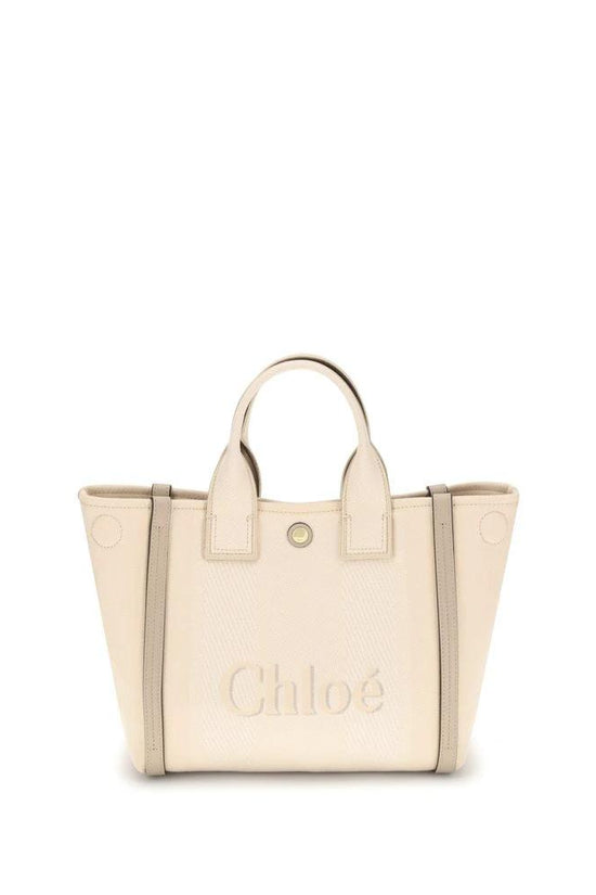 Chloé Beigefarbene Baumwollhandtasche by Chloé