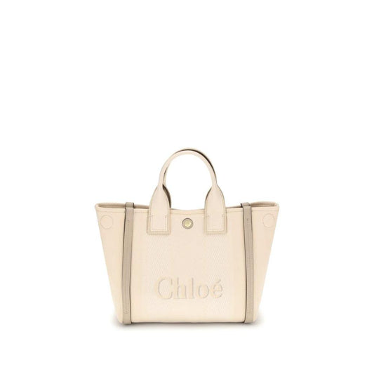 Chloé Beigefarbene Baumwollhandtasche by Chloé