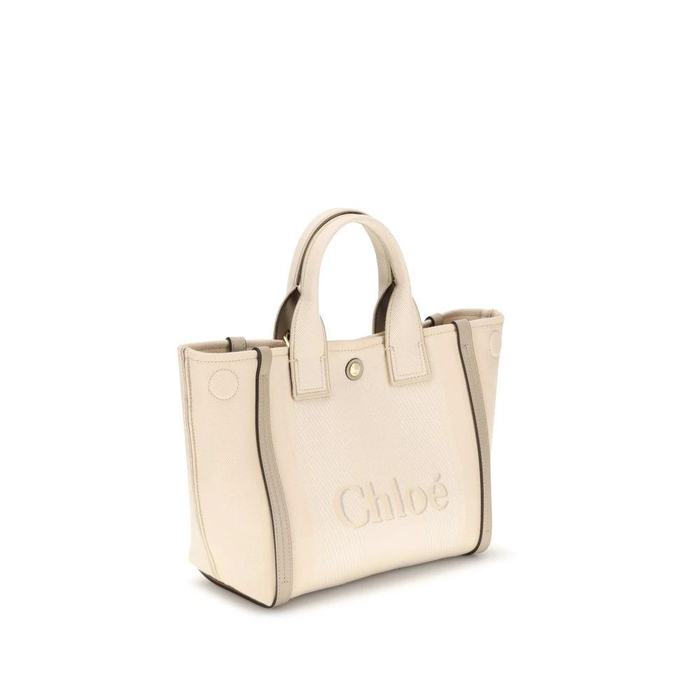 Chloé Beigefarbene Baumwollhandtasche by Chloé