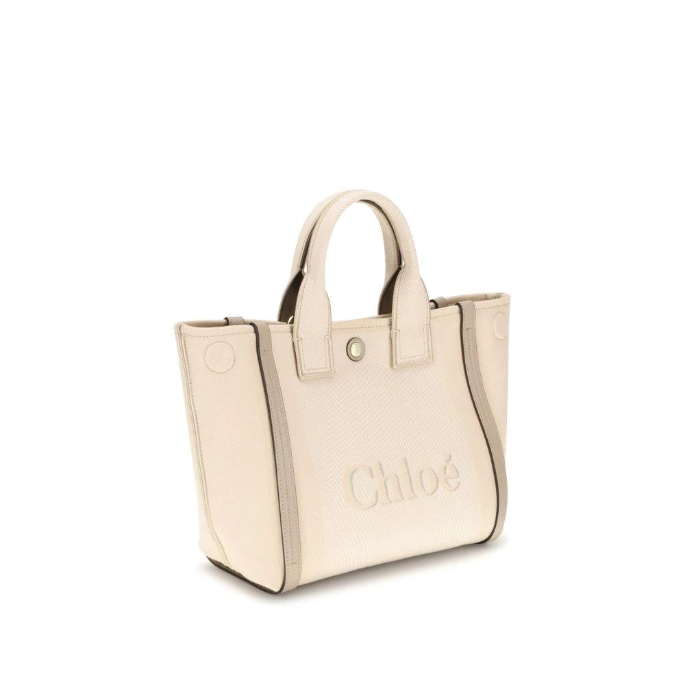 Chloé Beigefarbene Baumwollhandtasche by Chloé