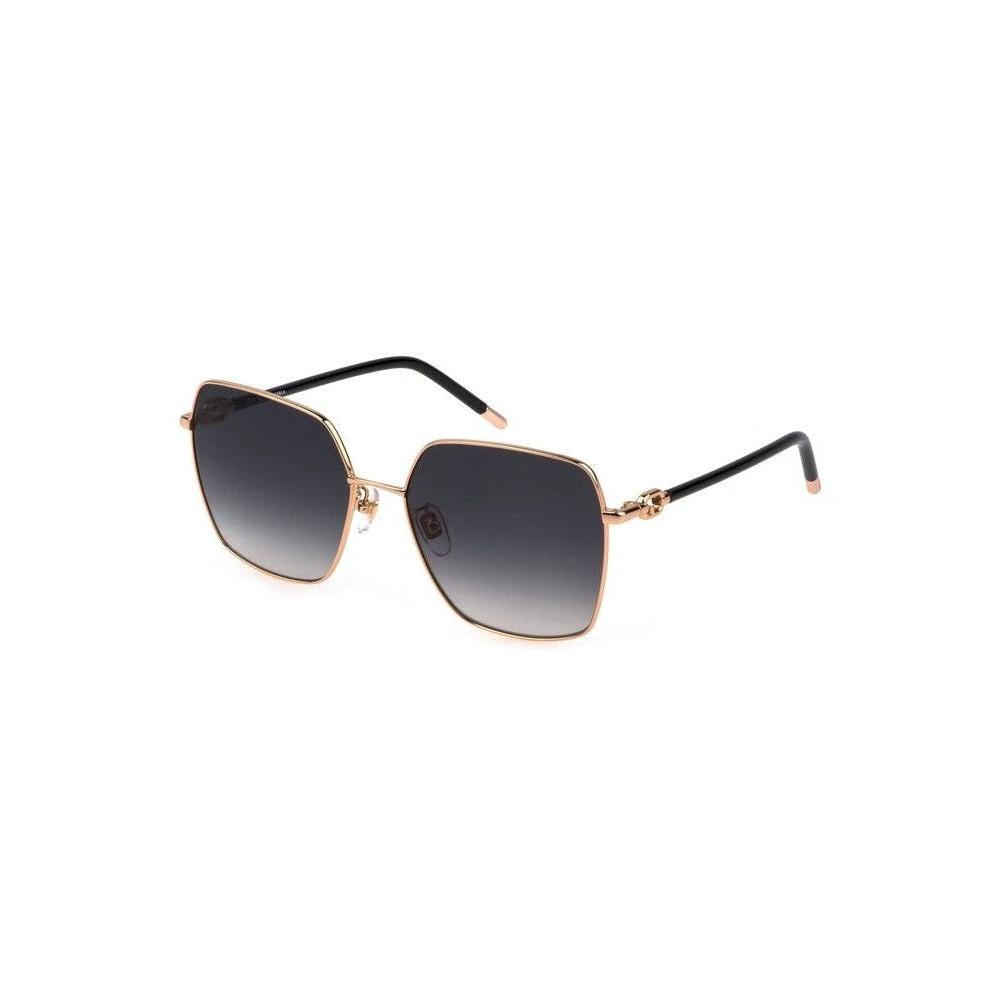Oro Metal Sonnenbrille Quadratisch Goldglanz | ELORÉ by Furla