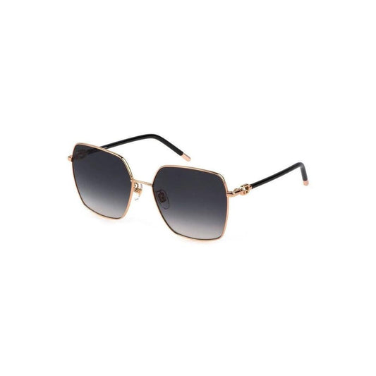 Oro Metal Sonnenbrille Quadratisch Goldglanz | ELORÉ by Furla