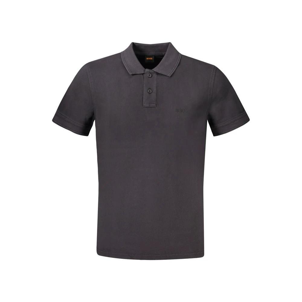 Hugo Boss Schwarzes Baumwoll-Poloshirt by Hugo Boss