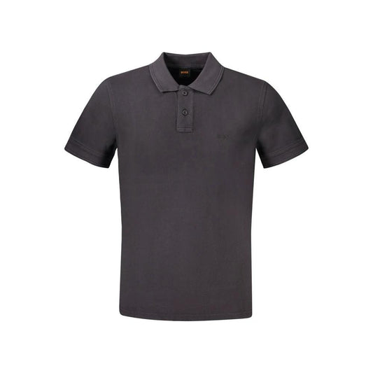 Hugo Boss Schwarzes Baumwoll-Poloshirt by Hugo Boss
