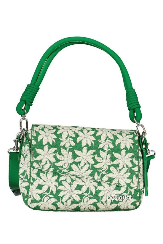 Desigual Umhängetasche Floral Print Grün Lederlook | ELORÉ by Desigual
