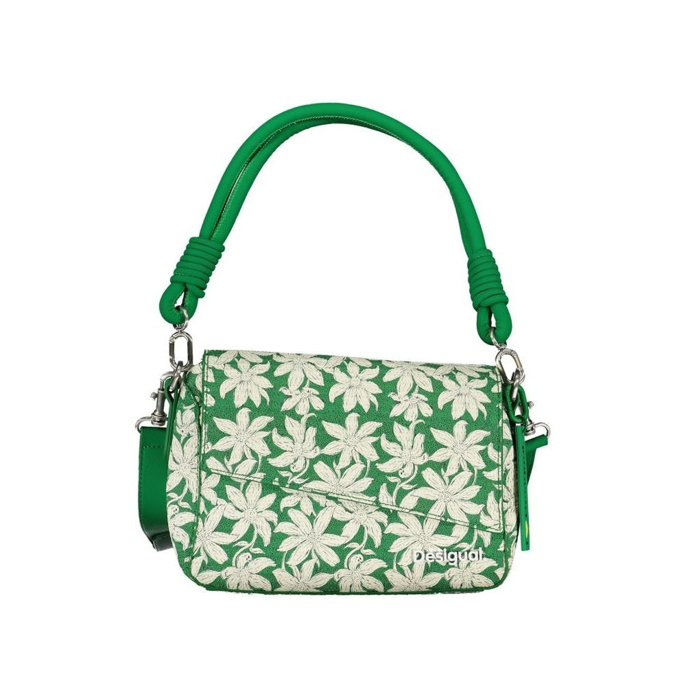 Desigual Umhängetasche Floral Print Grün Lederlook | ELORÉ by Desigual