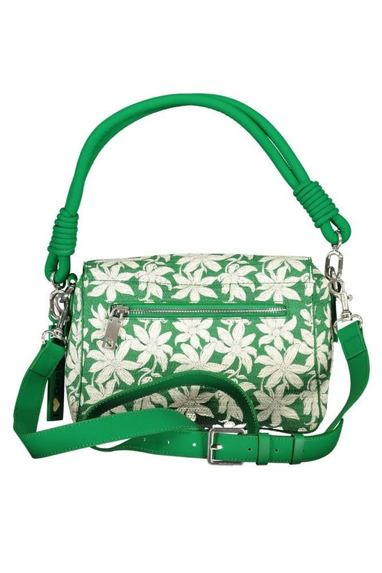 Desigual Umhängetasche Floral Print Grün Lederlook | ELORÉ by Desigual