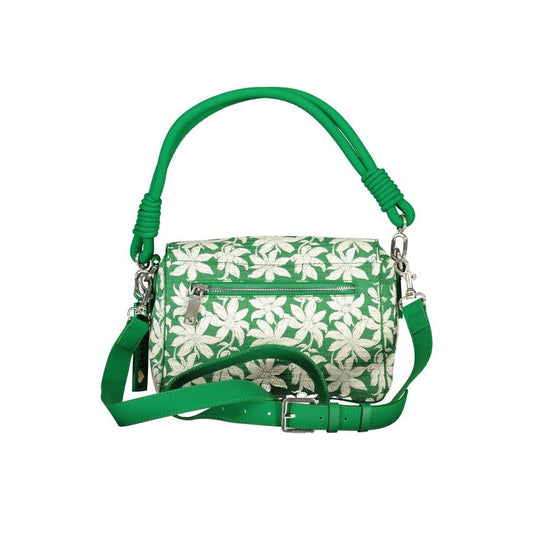 Desigual Umhängetasche Floral Print Grün Lederlook | ELORÉ by Desigual