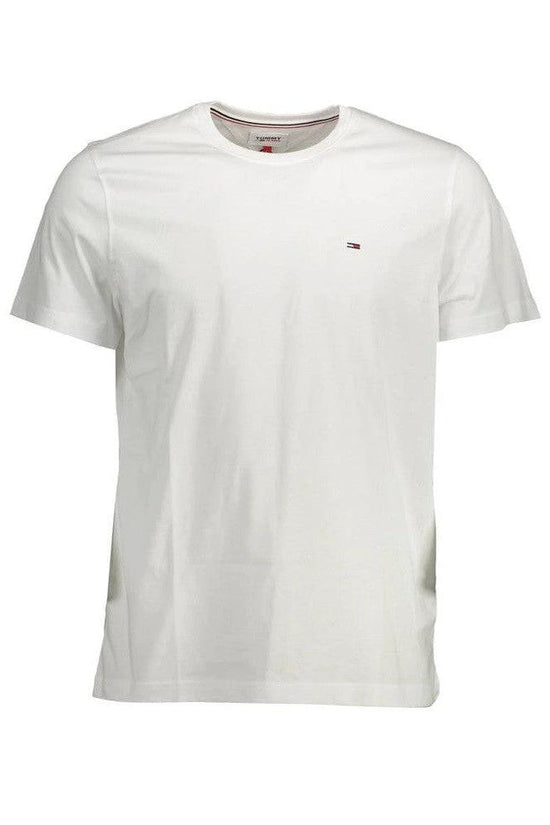 Tommy Hilfiger Flag Embroidery T Shirt Weiß | ELORÉ by Tommy Hilfiger