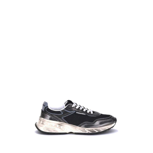 Dsquared² Schwarze Sneaker aus Kalbsleder Bos Taurus by Dsquared²