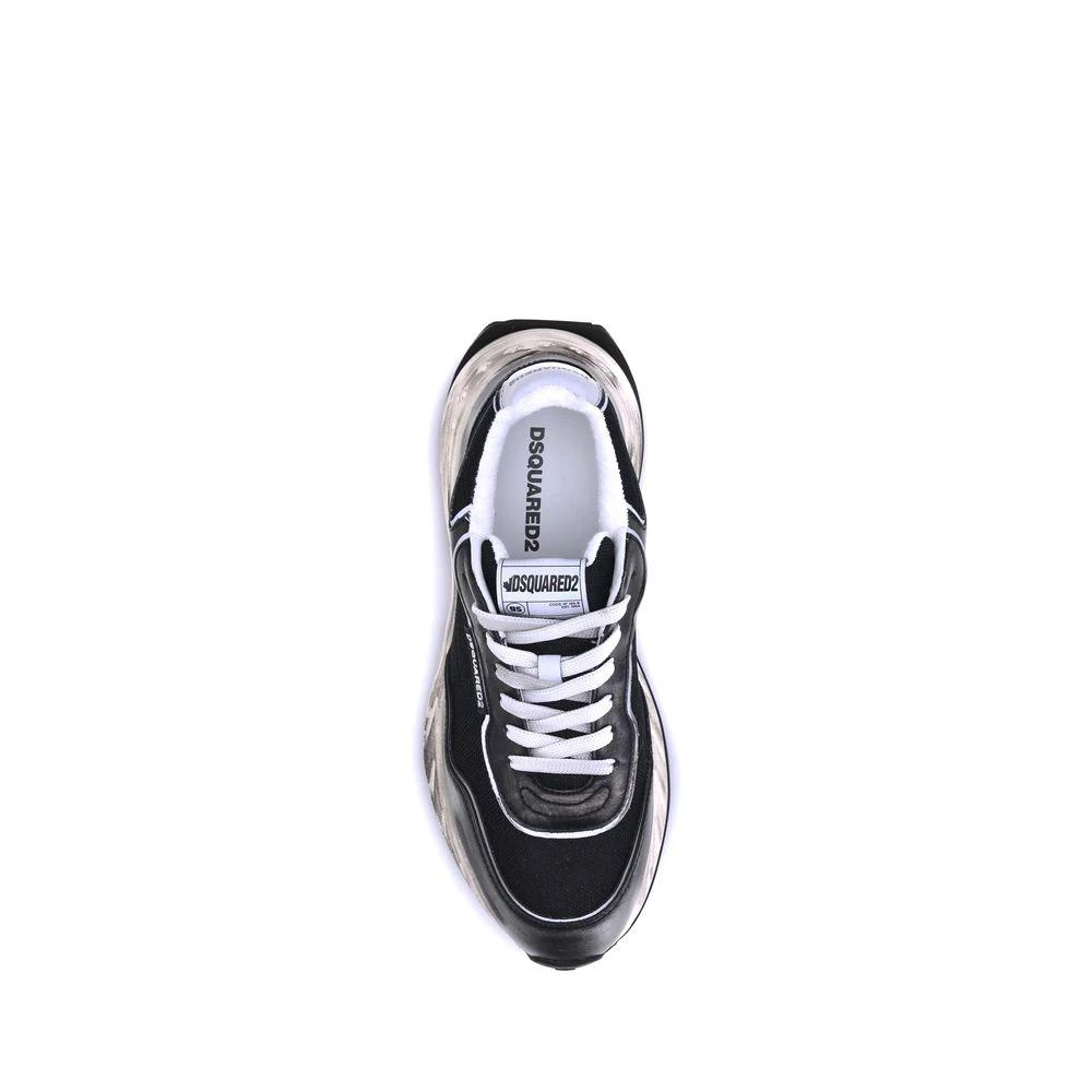 Dsquared² Schwarze Sneaker aus Kalbsleder Bos Taurus by Dsquared²