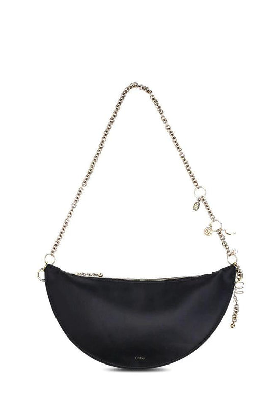 Chloé Schwarze Schultertasche aus Kalbsleder Bos Taurus by Chloé