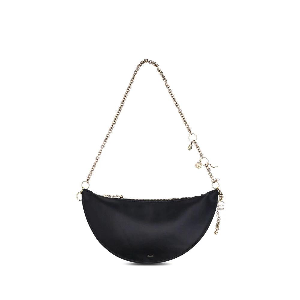 Chloé Schwarze Schultertasche aus Kalbsleder Bos Taurus by Chloé