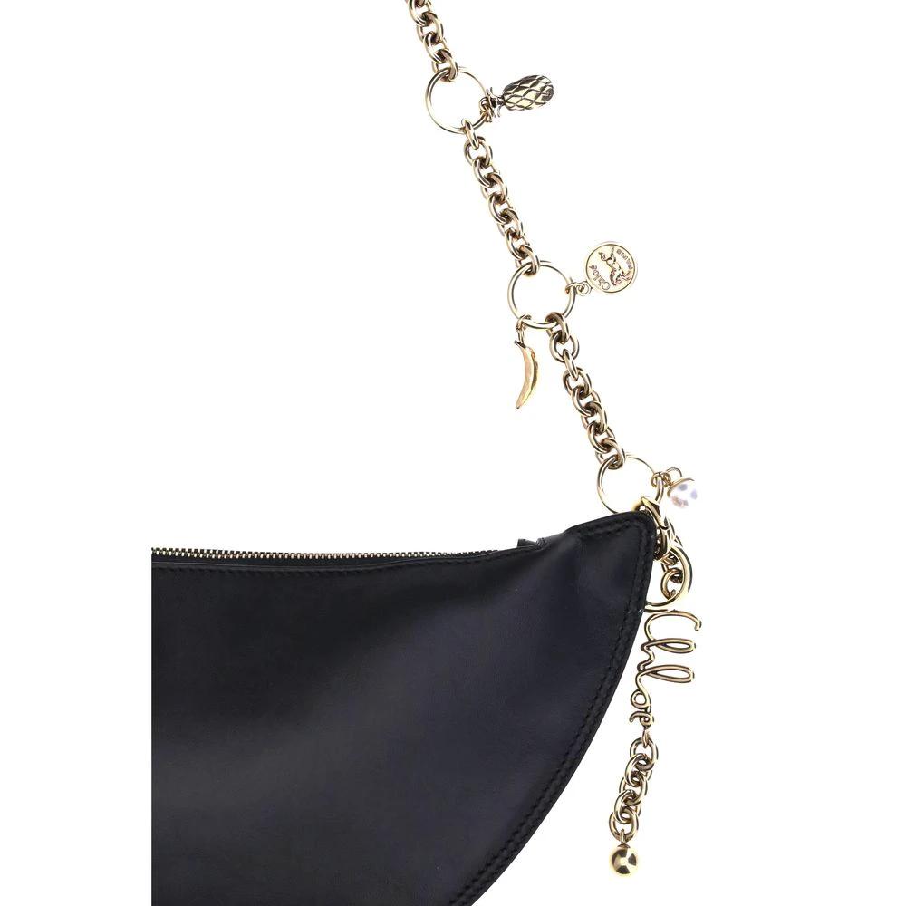 Chloé Schwarze Schultertasche aus Kalbsleder Bos Taurus by Chloé