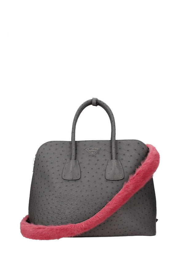 Prada Schulterriemen Rosa Visone Fell Leder | ELORÉ by Prada