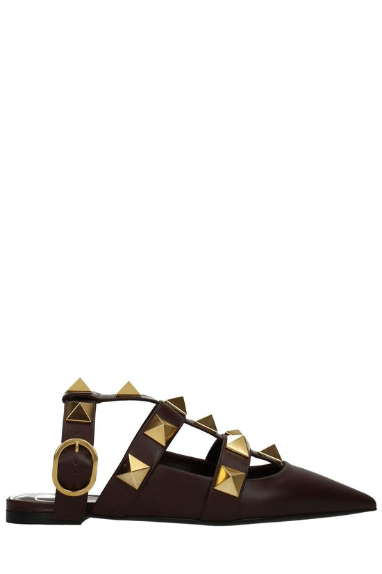 Valentino Garavani Rockstud Sandalen Braun | ELORÉ by Valentino Garavani
