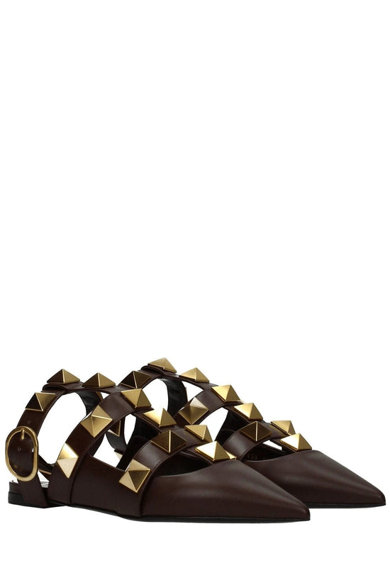 Valentino Garavani Rockstud Sandalen Braun | ELORÉ by Valentino Garavani