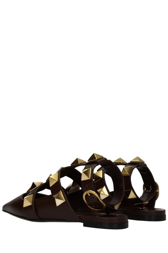 Valentino Garavani Rockstud Sandalen Braun | ELORÉ by Valentino Garavani