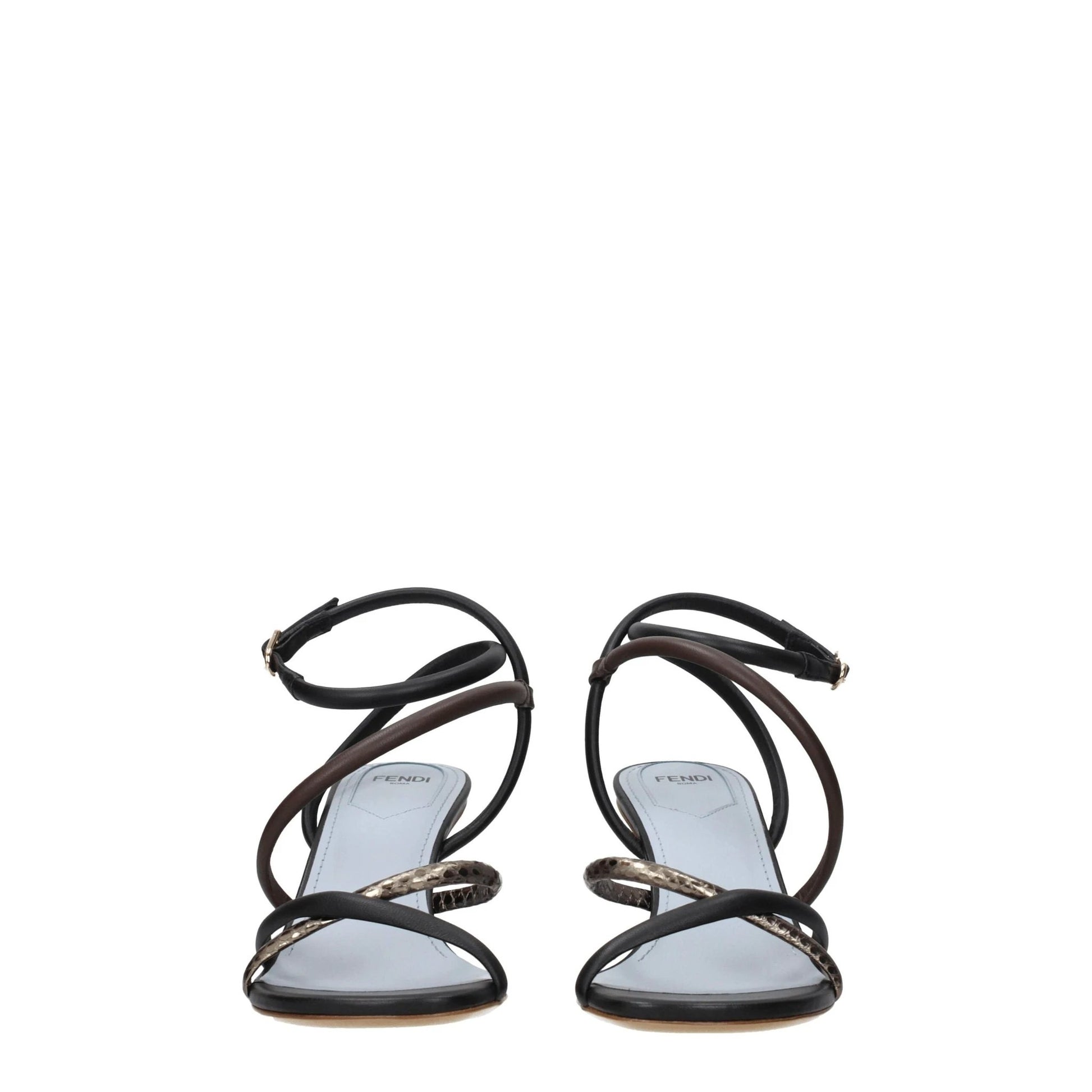 Fendi Flache Sandalen aus Leder in verschiedenen Farben by Fendi