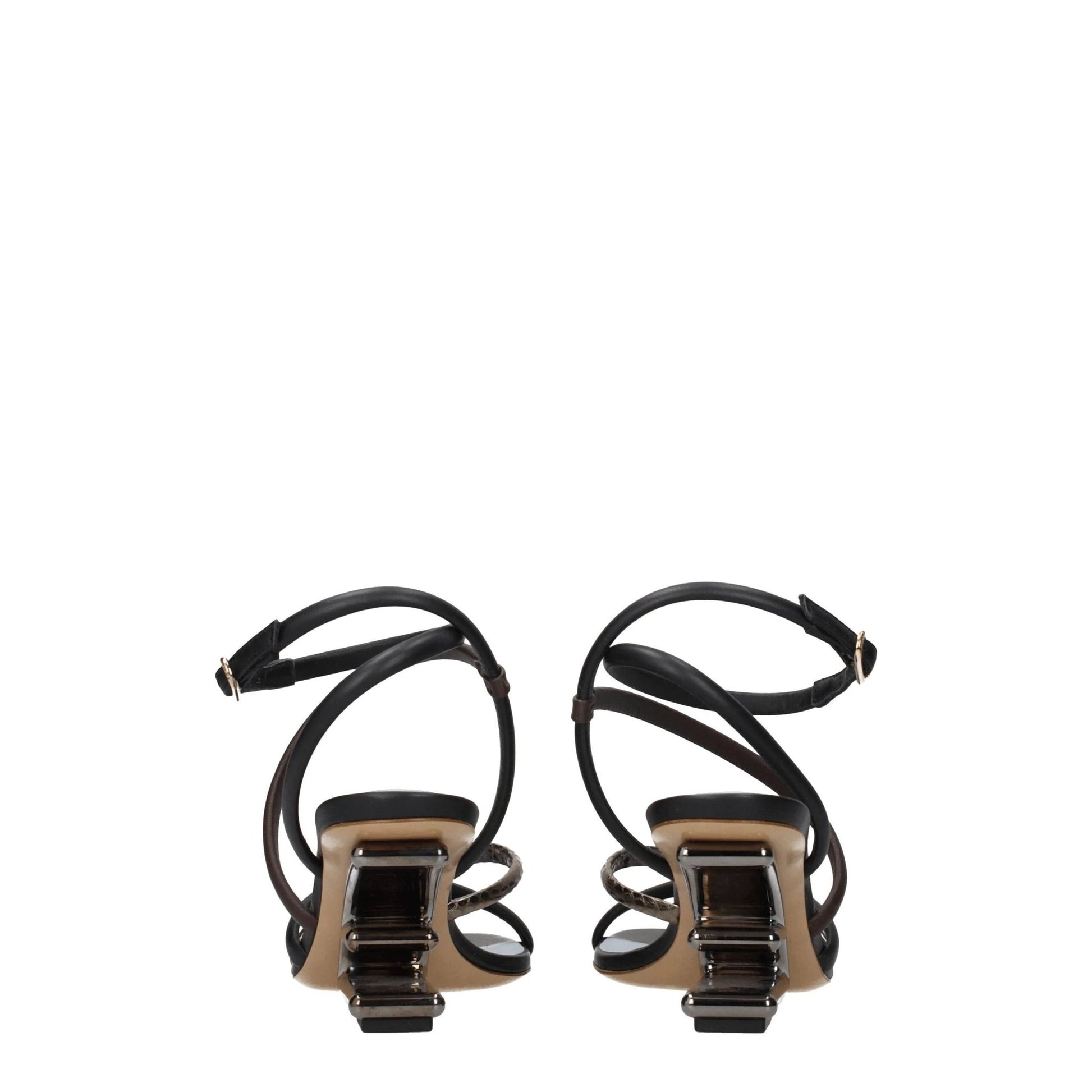 Fendi Flache Sandalen aus Leder in verschiedenen Farben by Fendi