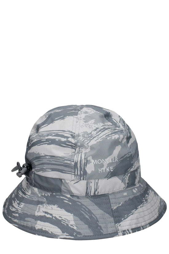 Moncler Grauer Polyester-Fischerhut by Moncler