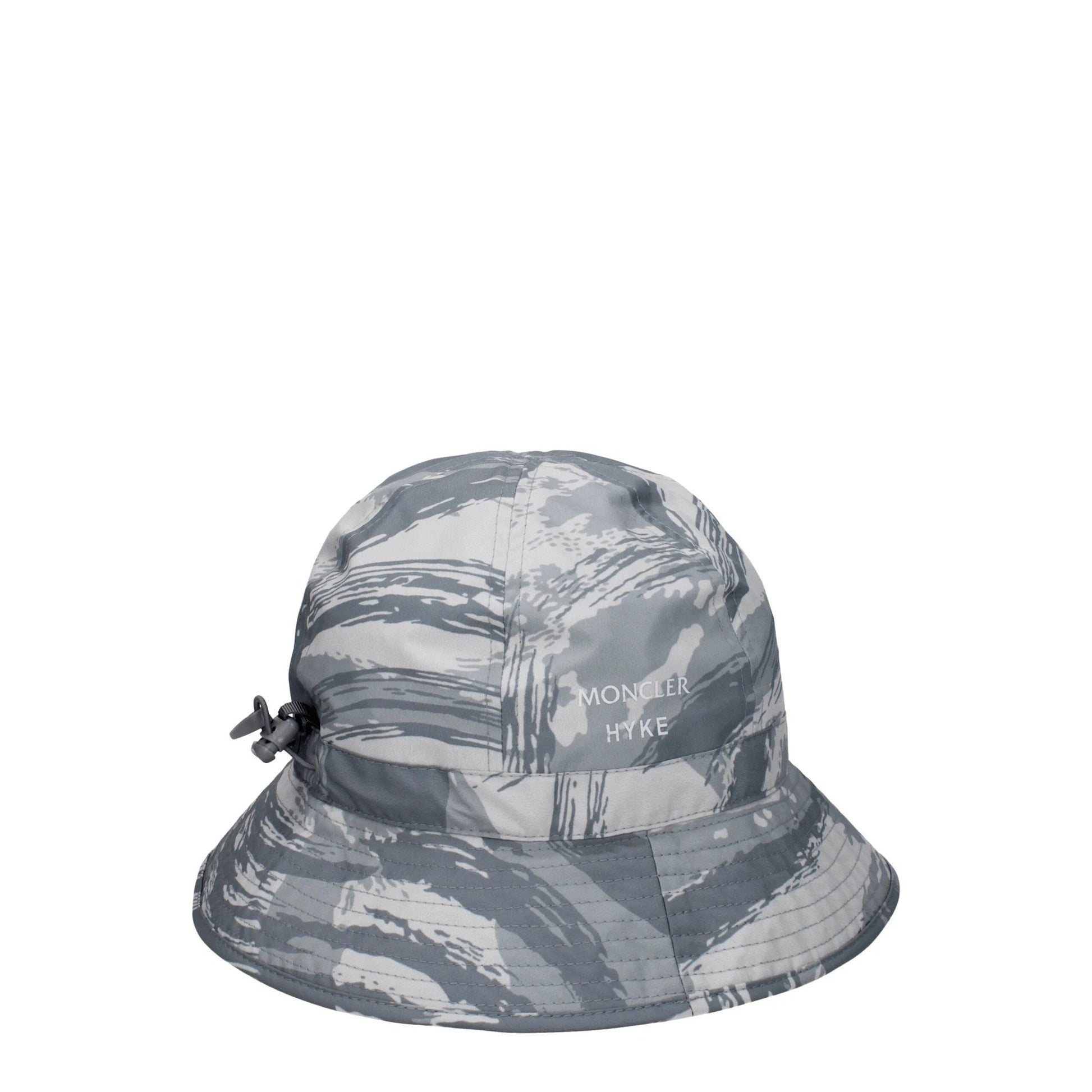 Moncler Grauer Polyester-Fischerhut by Moncler
