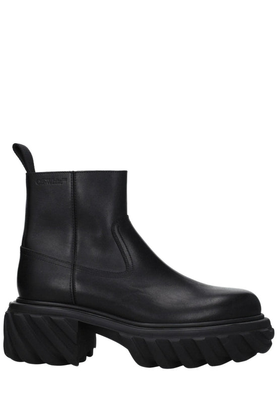 Off White Tractor Motor Boots Dunkel Schwarz | ELORÉ by Off-White