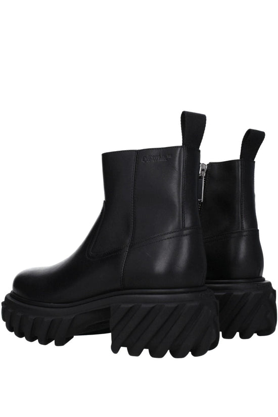 Off White Tractor Motor Boots Dunkel Schwarz | ELORÉ by Off-White
