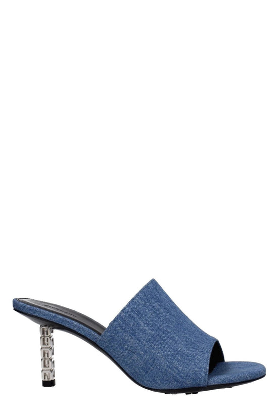 Givenchy Marshmallow Denim Damensandalen Blau | ELORÉ by Givenchy