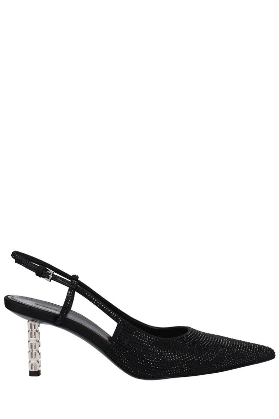 Givenchy G Cube Slingback Pumps Glänzend Schwarz | ELORÉ by Givenchy