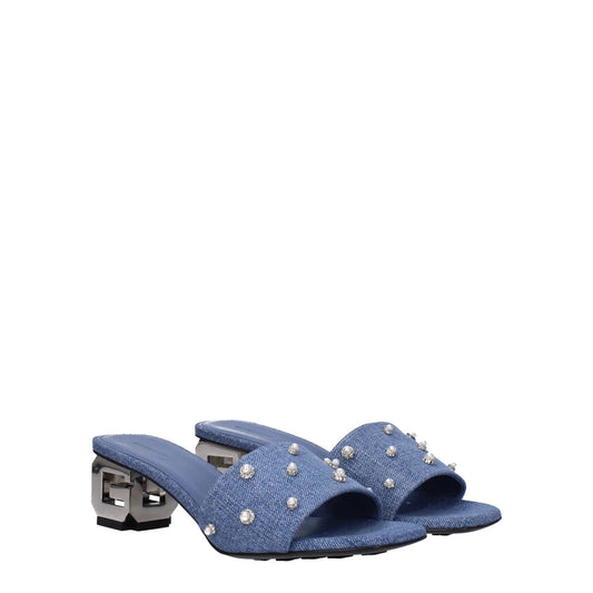 Givenchy Blaue Stoff-Sandalen by Givenchy