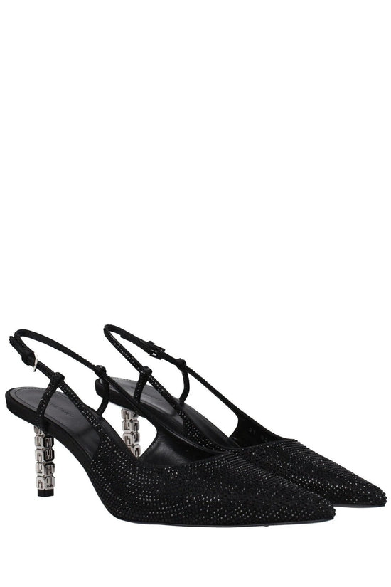 Givenchy G Cube Slingback Pumps Glänzend Schwarz | ELORÉ by Givenchy
