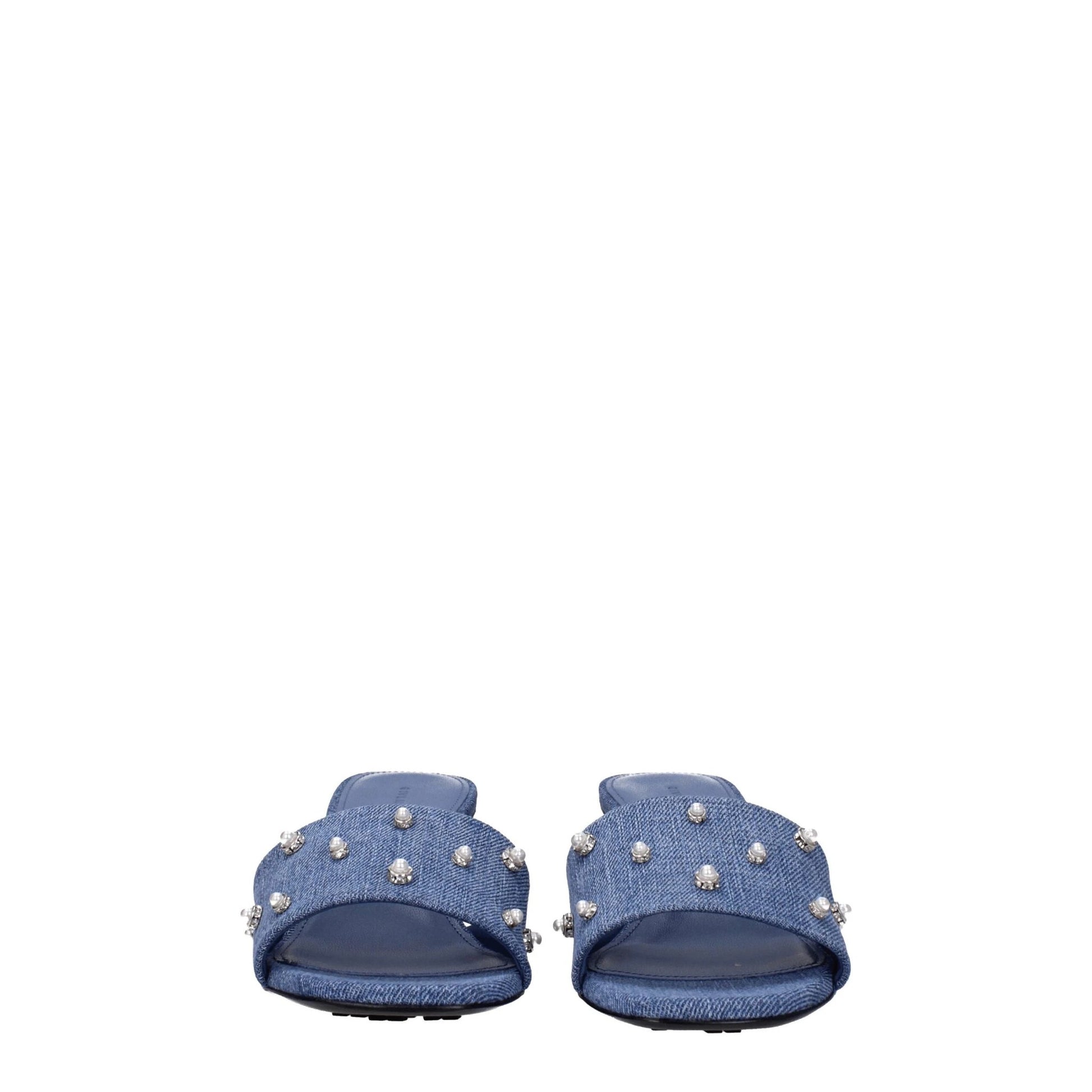 Givenchy Blaue Stoff-Sandalen by Givenchy